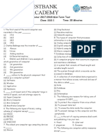 1st Term Data Processing Mid Term Test 2019