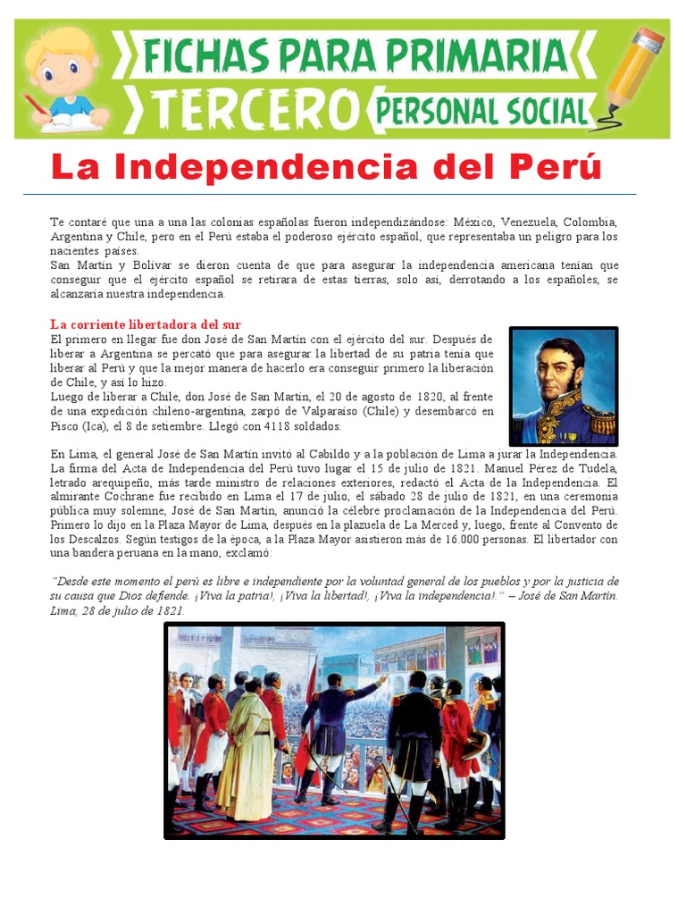 San Martín y la Independencia del Perú | PDF | Perú | América del Sur