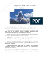 Mount Merapi Spews Hot Clouds