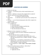 Basic Computer Questions and Answers PDF | PDF | Computer Program ...