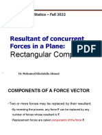 2-2 Resultant of Concurrent Forces - Rectangular Method