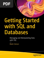 Getting Started With SQL and Databases Managing and Manipulating Data With SQL (Mark Simon) (Z-Library)