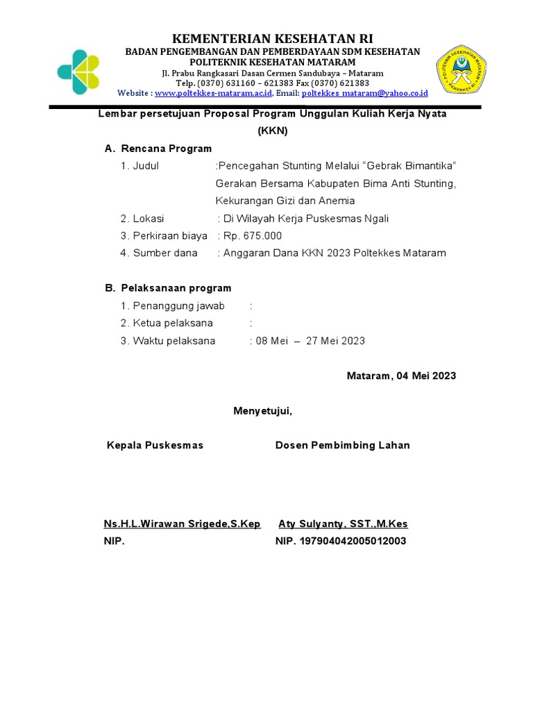Proposal KKN PKM Ncera 2023 | PDF