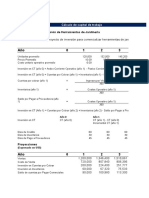 Calculo de Capital de Trabajo