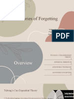 Theories of Forgetting