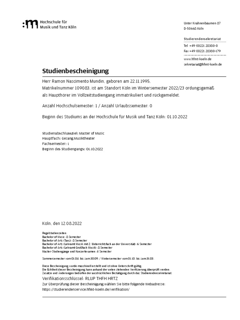 Matri Kel Nummer | PDF