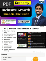 Inclusive Growth GS 3 Economy - Adil Baig 