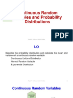 Chapter 4 - Continuous Random Variables and Probability Distribution