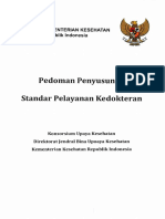 Pedoma Penyususnan Standar Pelayanan Kedokteran new