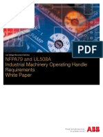 NFPA79 and UL508A Industrial Machinery Operating Handle Requirements