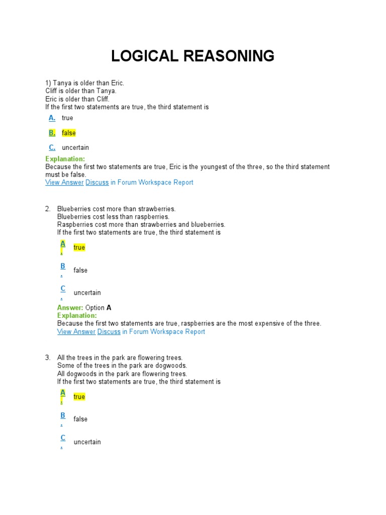 Logical reasoning mcq pdf chicken cereals