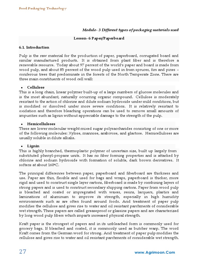 FoodPackagingTechnology PDF Polyethylene Glasses