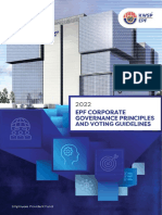EPF Corporate Governance Principles and Voting Guidelines 2022