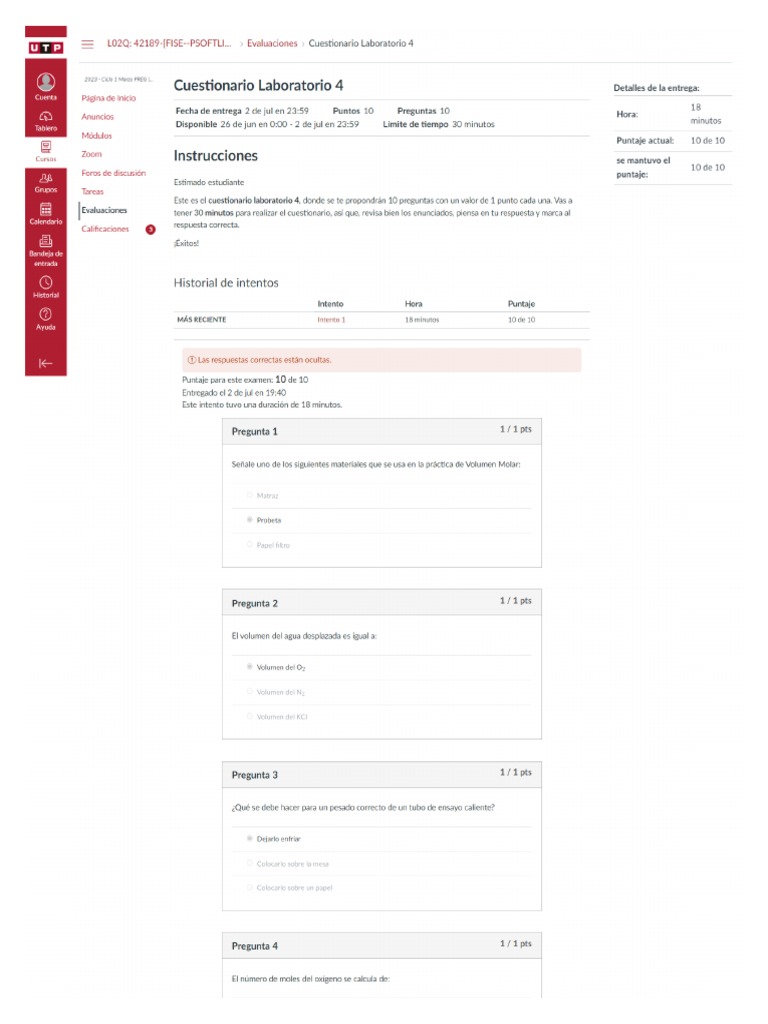 Screencapture canvas utp edu pe courses 553197 quizzes 3443218 2023 07