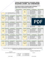 Jadwal Petugas Jumat 2022