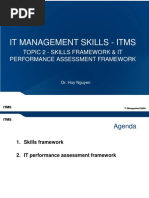 ITMS-T2 - Skills Framework - IT Performance Assessment Framework