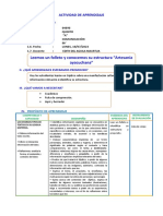 D1 A1 SESION COM. Leemos Un Folleto y Conocemos Su Estructura "Artesanía Ayacuchana"