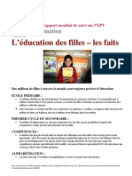 Education - Filles Monde Rapport