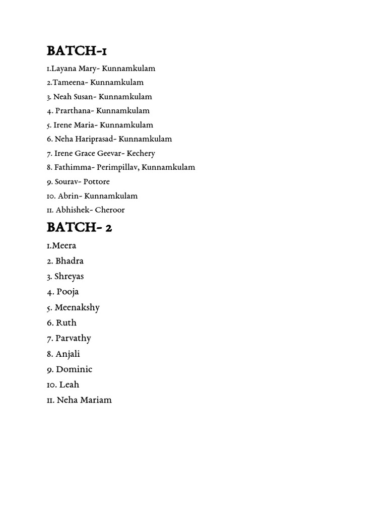 Batch pdf
