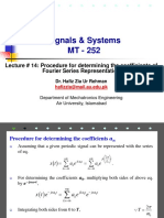 Lecture-14 Fourier Series Coefficient (Derivation)