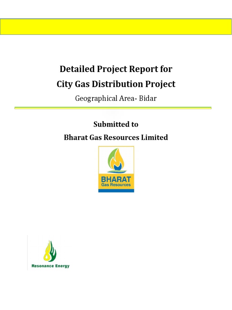 Bidar City Gas Distribution Report | PDF | Natural Gas | Pipe (Fluid ...
