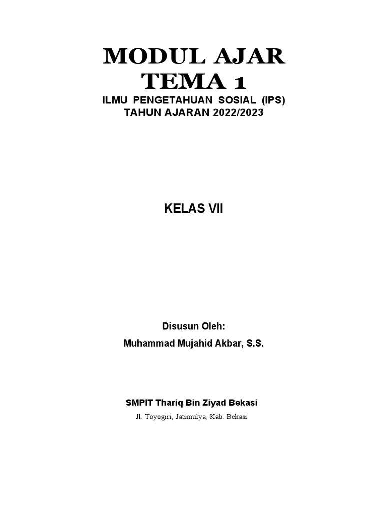 MODUL AJAR IPS BAB 2 MODEL PJBL Rencana Aksi 2 Materi PETA | PDF | Seni ...
