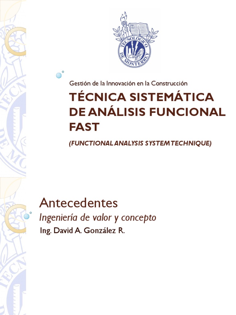 Diagrama FAST y Análisis Funcional | PDF | Función (Matemáticas ...
