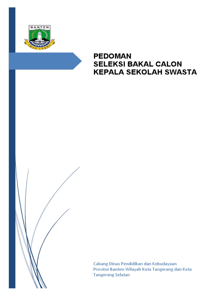 0 Pedoman Seleksi Bakal Calon Kepala Sekolah Swasta Pdf
