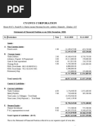 Audit Report of CYGNUS COR 2020