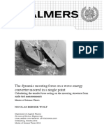 The Dynamic Mooring Force On A Wave Energy Converter Moored in A Single Point