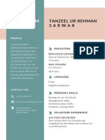 White Simple Student CV Resume