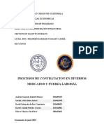 Procesos de Contratacion en Diversos Mercados y Fuerza Laboral