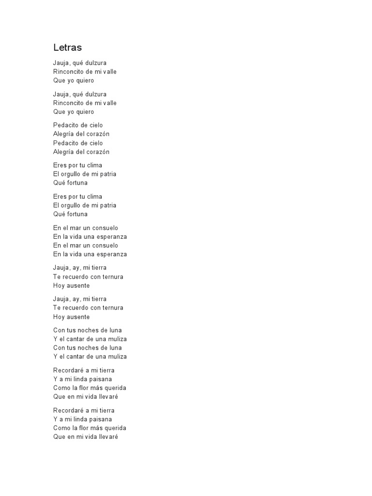Himno y dulzura de Jauja | PDF | Arte | Religión y espiritualidad