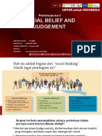 3-PERTEMUAN 3 PSI SOSIAL Social Belief and Judgement