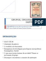 Lapassade. Grupos, Organizações e Instituições