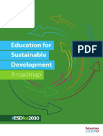 Education For Sustainable Development: A Roadmap
