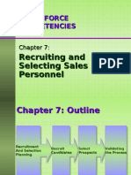 Ch07 - Recruiting and Selecting Sales Personnel