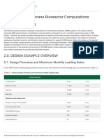 Standard Membrane Bioreactor Computations