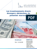 Impact Des Ide Sur L'economie Marocaine