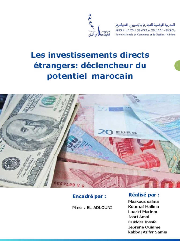 Impact Des Ide Sur L'economie Marocaine | PDF | Franchise (réseau ...