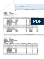 Parcial Presupuesto de Pauta para Prensa