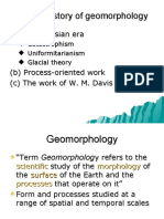 The History of Geomorphology