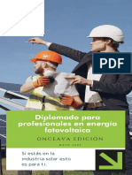 Diplomado para Profesionales en Energía Fotovoltaica 11va Edición