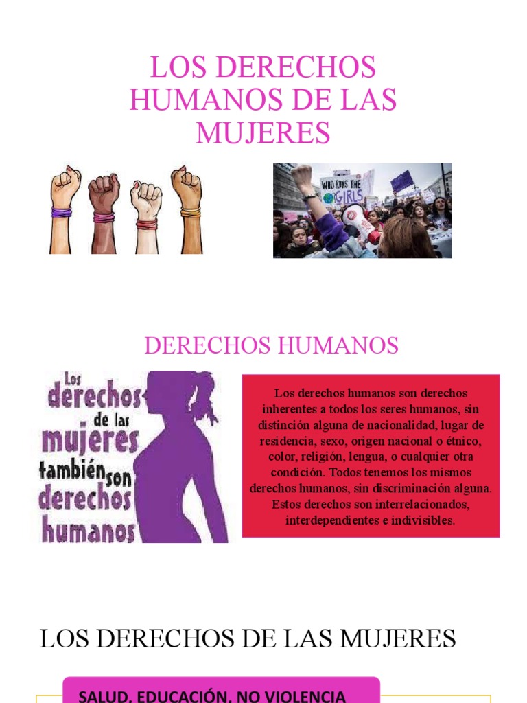 Los Derechos Humanos de Las Mujeres | PDF | La violencia contra las ...