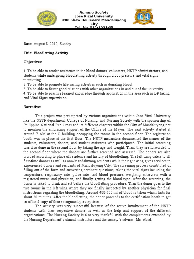 Blood Letting Nursing Clinical Medicine