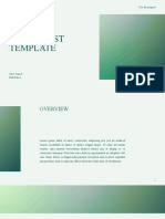 Green Gradient Monotone Minimalist Presentation Template