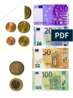 Billetes y Monedas Euros