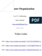 Computer Organization: Lec # 6: Addressing Bnar Mustafa