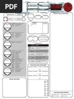 Hellboy Character Sheet