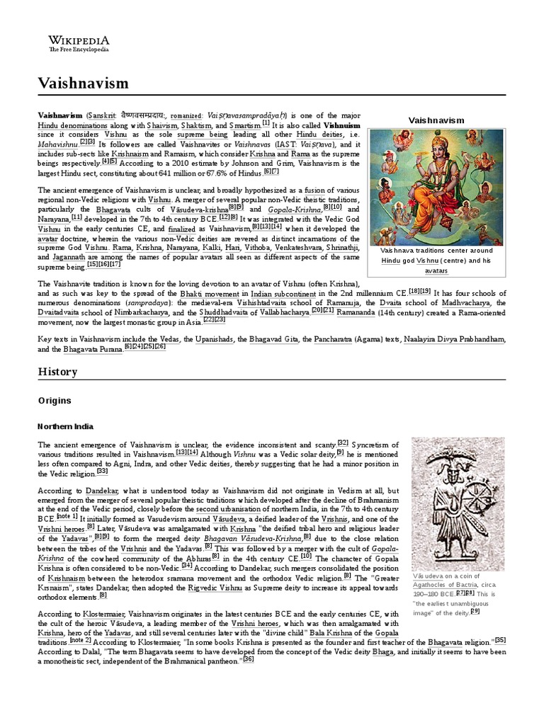 Vaishnavism PDF Vaishnavism Vishnu
